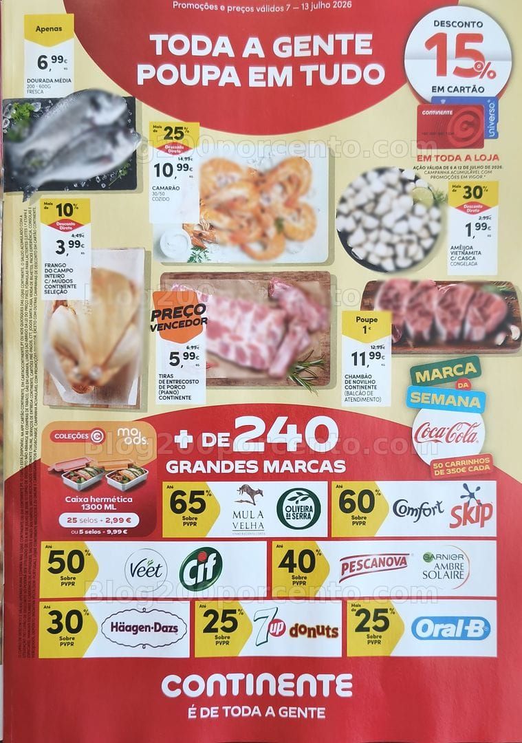 Antevisão Folheto CONTINENTE Promoções de 7 a 13 julho